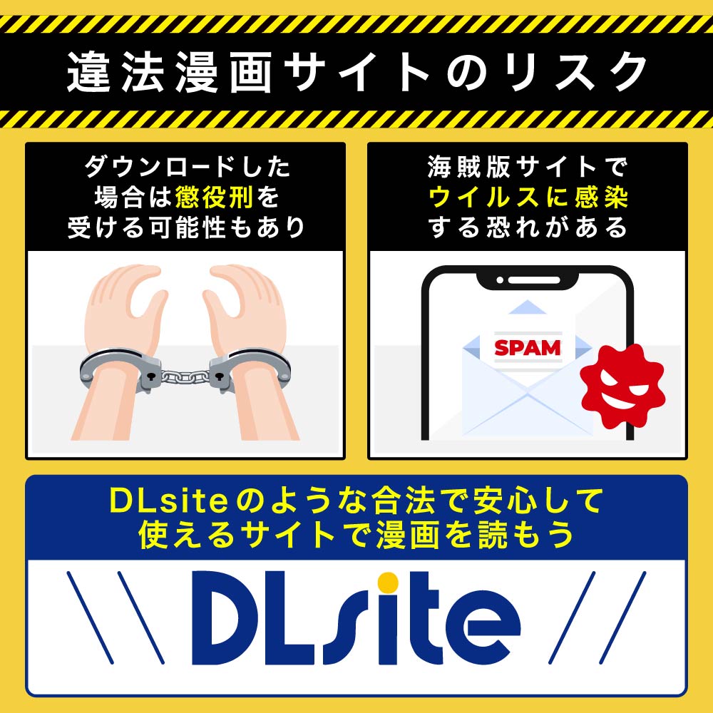 違法漫画サイトのリスク